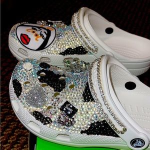 Women’s custom crocs, size 8.